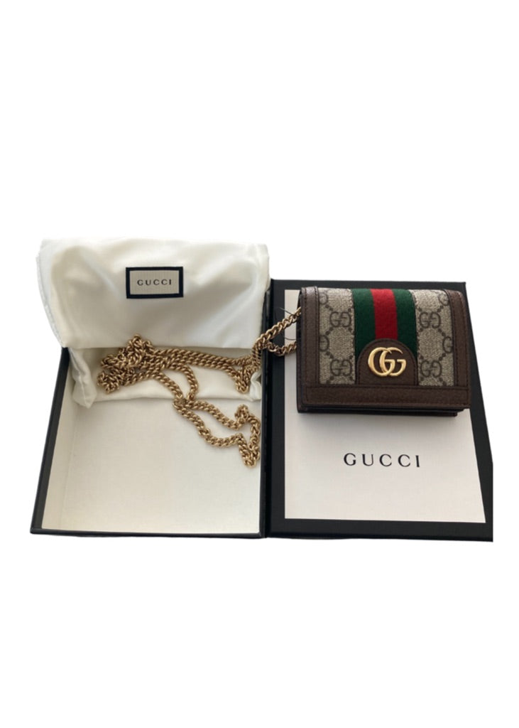 gucci small wallet on chain