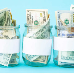 Money Jar - ways to reuse glass jars