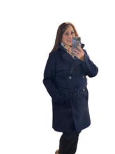 Load image into Gallery viewer, Classy And Chic Navy Coat