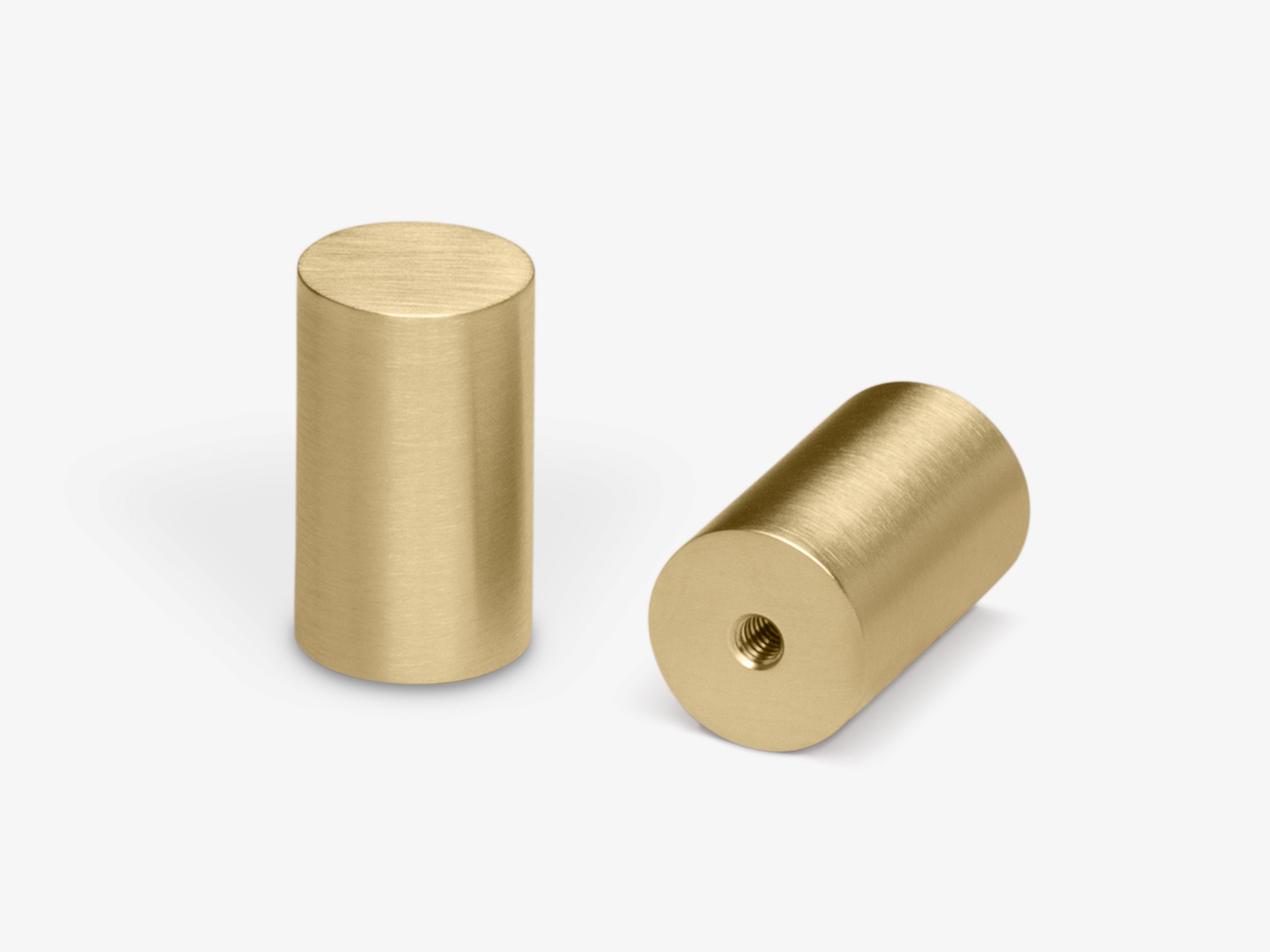 Modern Disc Crystal Knob in Unlacquered Polished Brass Door Knob w/ Mo –  Forge Hardware Studio