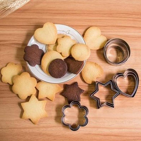 different shaped cookie cutters