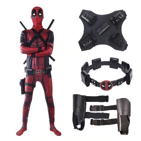 Hq Deadpool Costume Spandex Lycra Adults And Kids