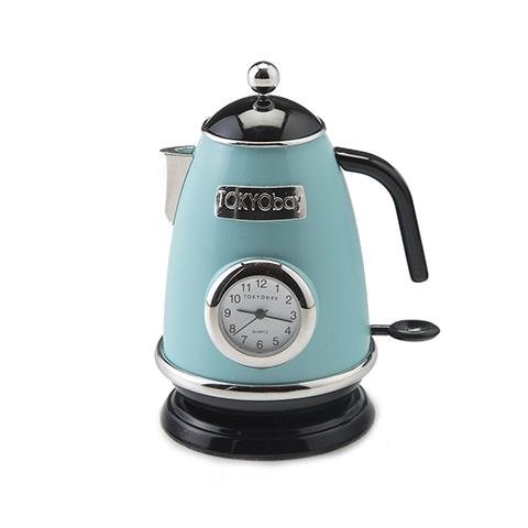 light blue tea kettle