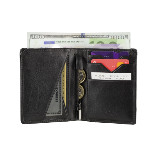  Boxiki Travel RFID Blocking Slim Wallet For Men Aluminum  Minimalist Credit Card Holder Fits 6 Cards & More Pop Up Wallet