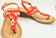 Merozzi Red Wedge Sandals