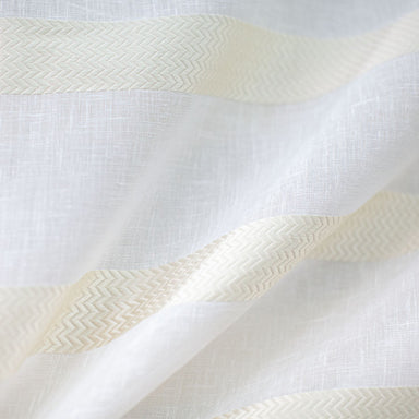 Griffin Fabric | Striped Linen Look Sheer