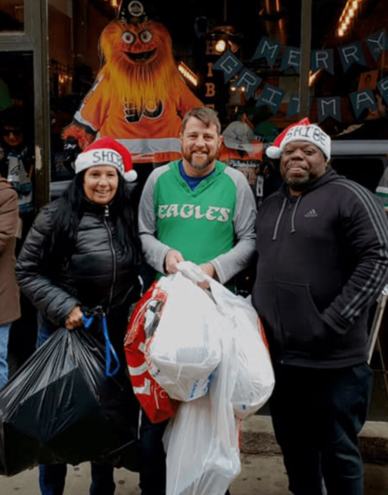 The PPEHRC crew picking up toys at Shibe