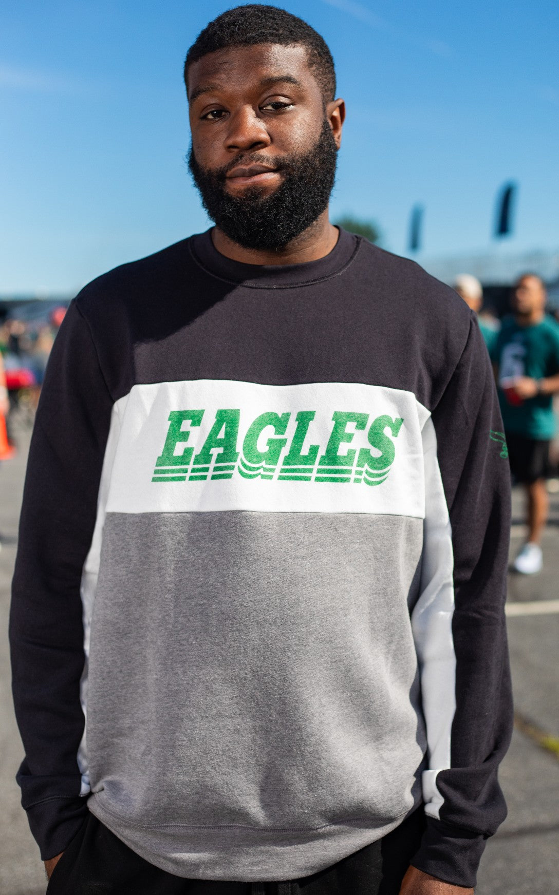 Philadelphia Eagles Men's Color Block Fleece