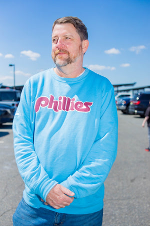 Philadelphia Phillies Cooperstown Baltic Blue Vintage hooded sweatshir -  Shibe Vintage Sports