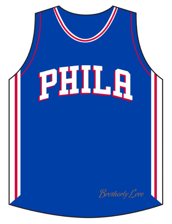 76ers 3" Jersey Magnet