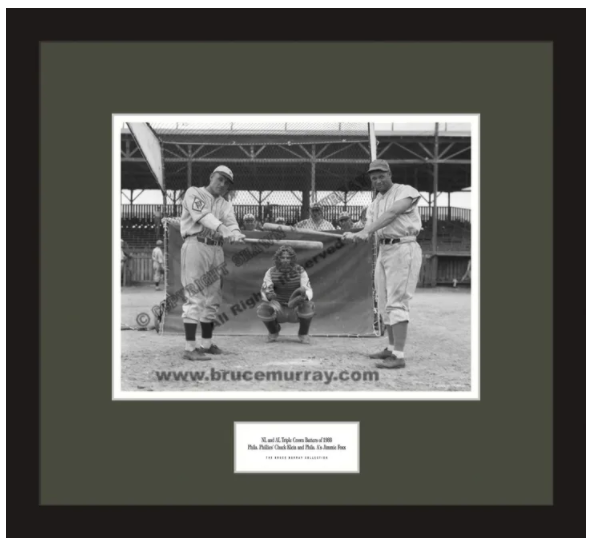 Circa 1959 Babe Ruth & Jimmie Foxx Oversized Colorized Photograph, Lot  #58894