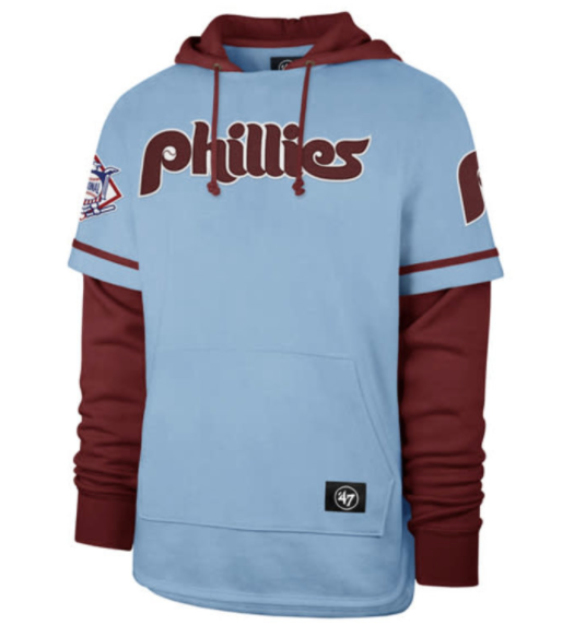 Nike /light Blue Philadelphia Phillies Cooperstown Collection Rewind  Splitter Slub Long Sleeve T-shirt At Nordstrom in Red for Men