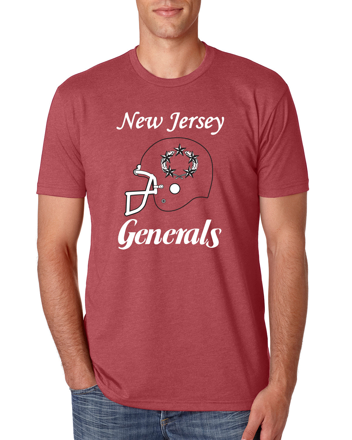 New Jersey Generals red Tee - Shibe 