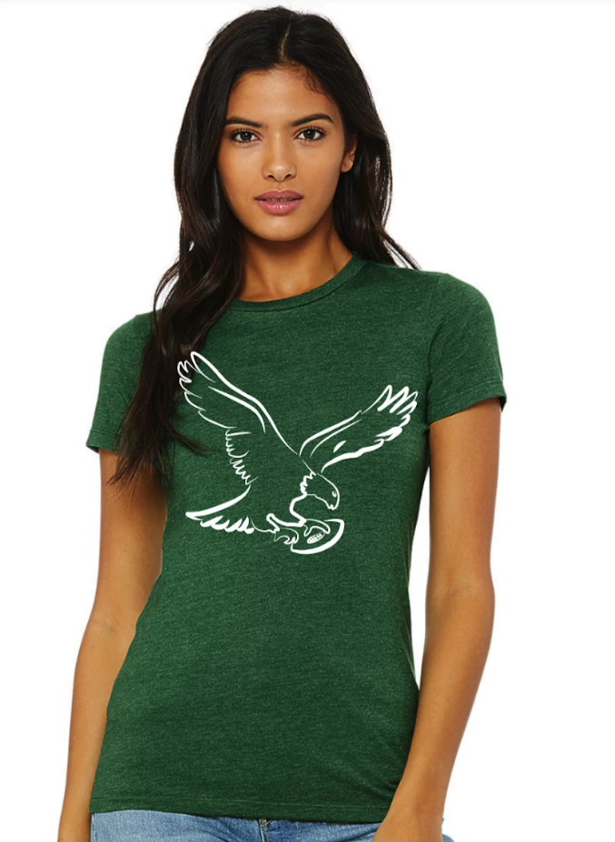 Philadelphia Eagles NFL Majestic Women's Lace-Up T-Shirt