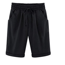 womens plus cotton shorts