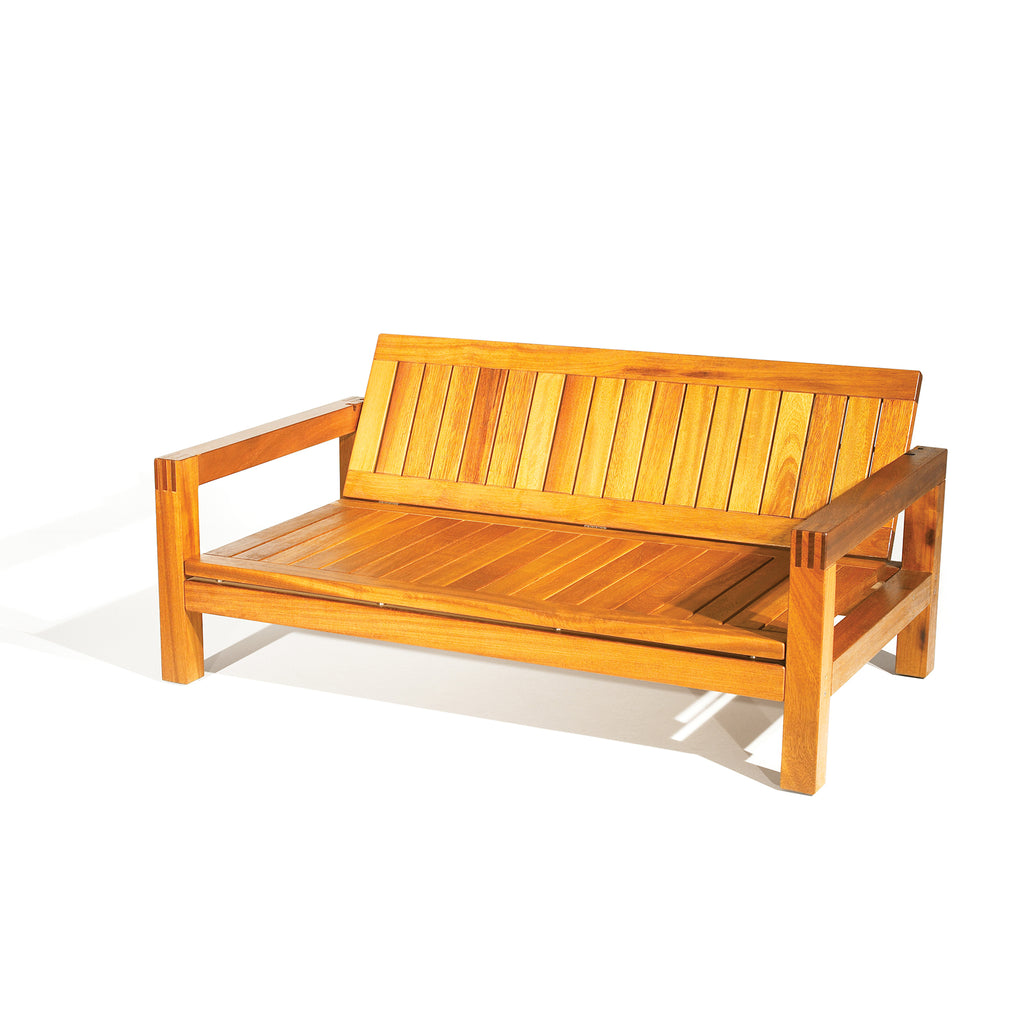 orange outdoor loveseat