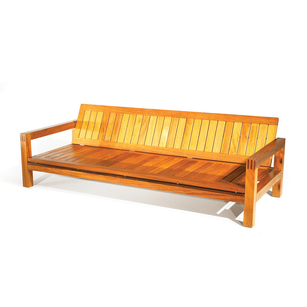 wooden garden sofa bench