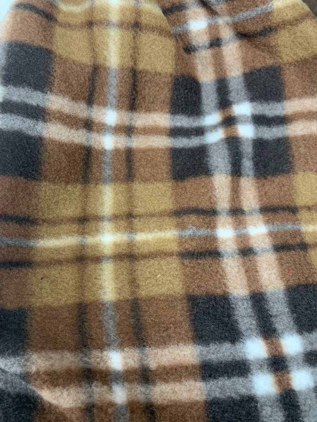 Brown Plaid Fleece Blanket