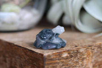 Moss agate frog 8 new