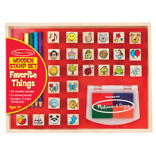 Melissa & Doug Deluxe Wooden Stamp Set Fairy Tale