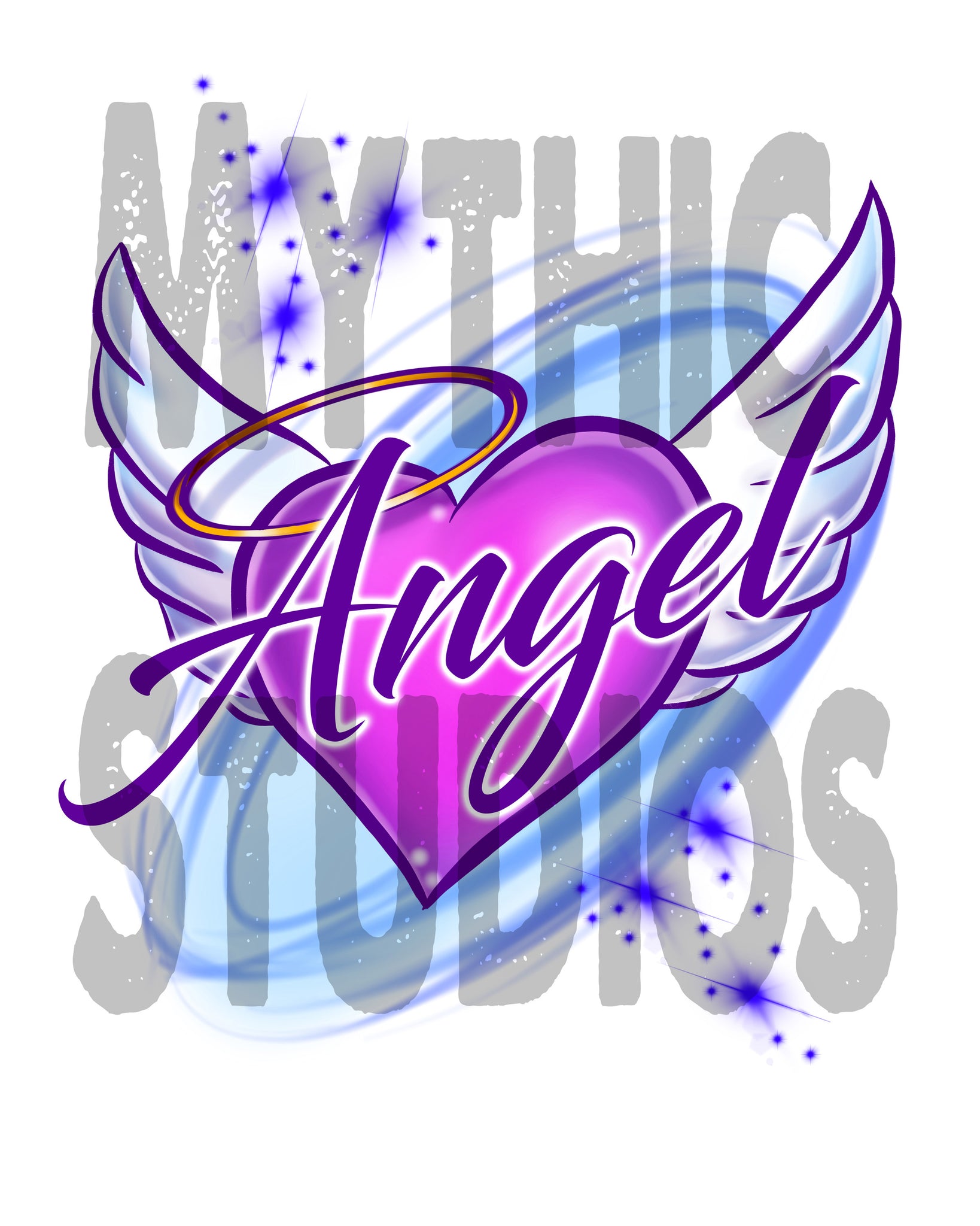 airbrush angel shirt