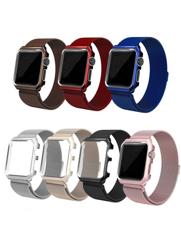 Milan Case Strap For Apple Iphone Watch Strap 38 42 40 44 Mm Band