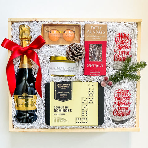 Festive gifts, holiday gift box, luxury holiday gift box