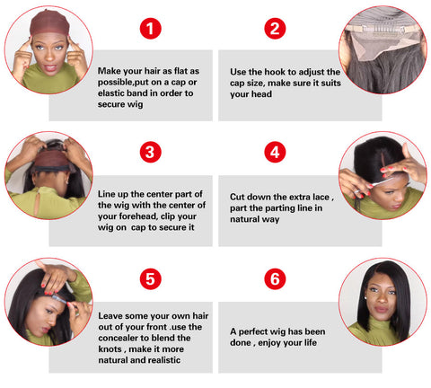 how to install 360 lace wig