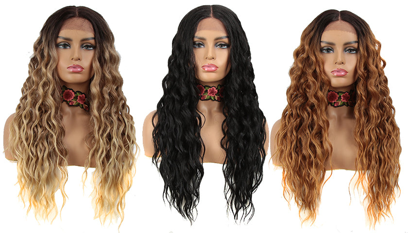 Easy 360 Synthetic HD Lace Frontal Wigs | 28 Inch Long Curly Wig | Sophisticate
