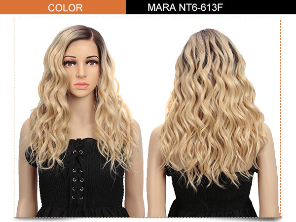 6.5*4.5 Mono Lace Front Wig |19 Inch Natural Wavy Blonde | Mara by Noble
