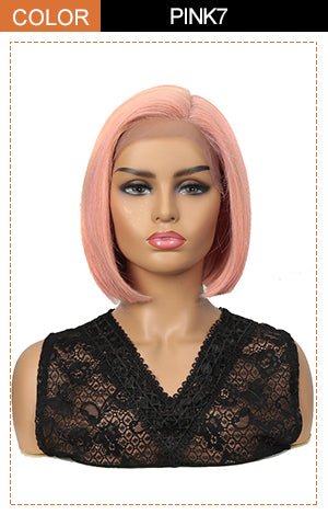 13*7 Synthetic Lace Frontal BOB Wig |10 inch Short Lace Wig