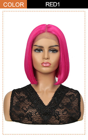 13*7 Synthetic HD Lace Frontal BOB Wig |10 inch Short Lace Wig