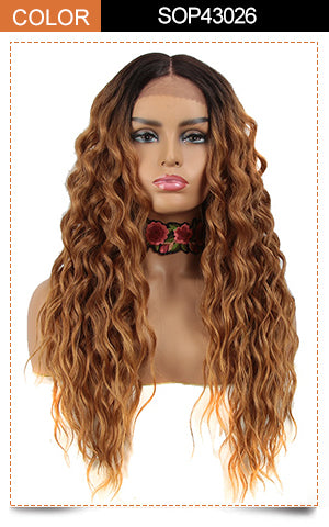 Easy 360 Synthetic HD Lace Frontal Wig | 28 Inch Long Curly Wig| Sophisticate