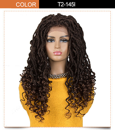 ASHA |Synthetic 4*4 Lace Frontal Passion Twist Wig|24 inch Goddess Wig Brown