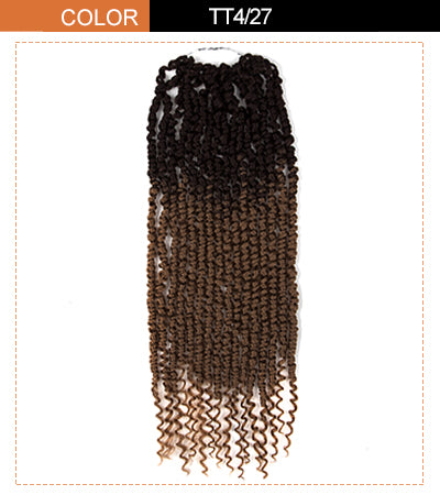 foxy twist crochet hair extension ombre brown