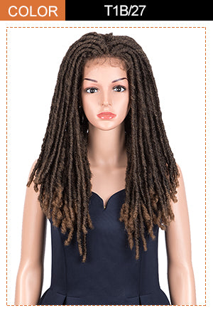 Dread Lock | Synthetic 3*6 Lace Front Dread locs Wigs | 23 Inch Full Lace Synthetic Faux Locs Braids Wig | Noble