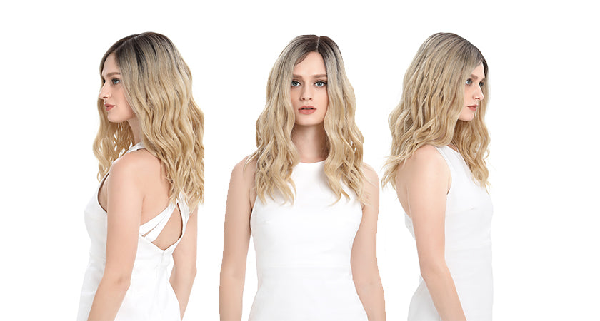 6.5*4.5 Mono Lace Front Wig |19 Inch Natural Wavy Blonde | Mara by Noble