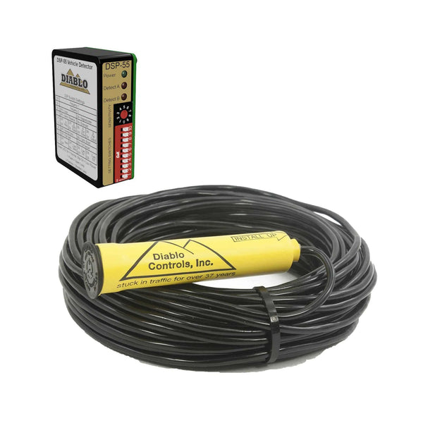 Diablo DSP-55-100 Kit Vehicle Loop Detection System (100ft Lead Wire)