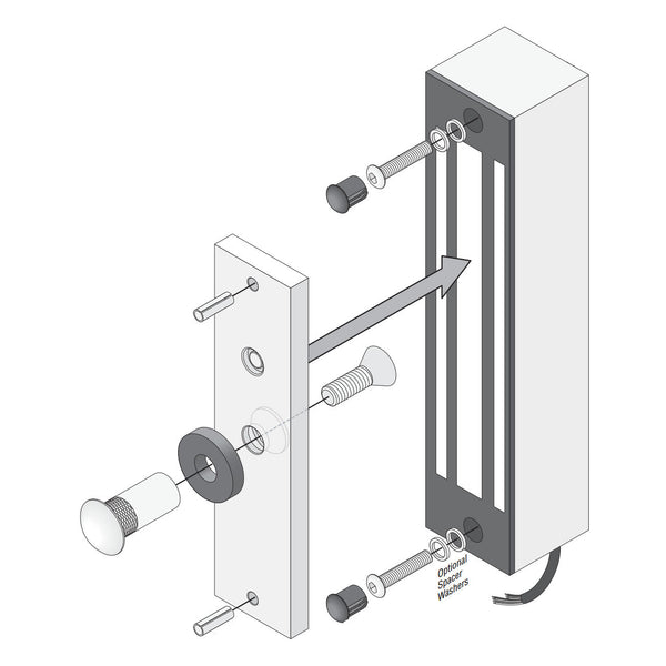 Doorking DKGL-S6-1 Gate Maglock 600 Lb.