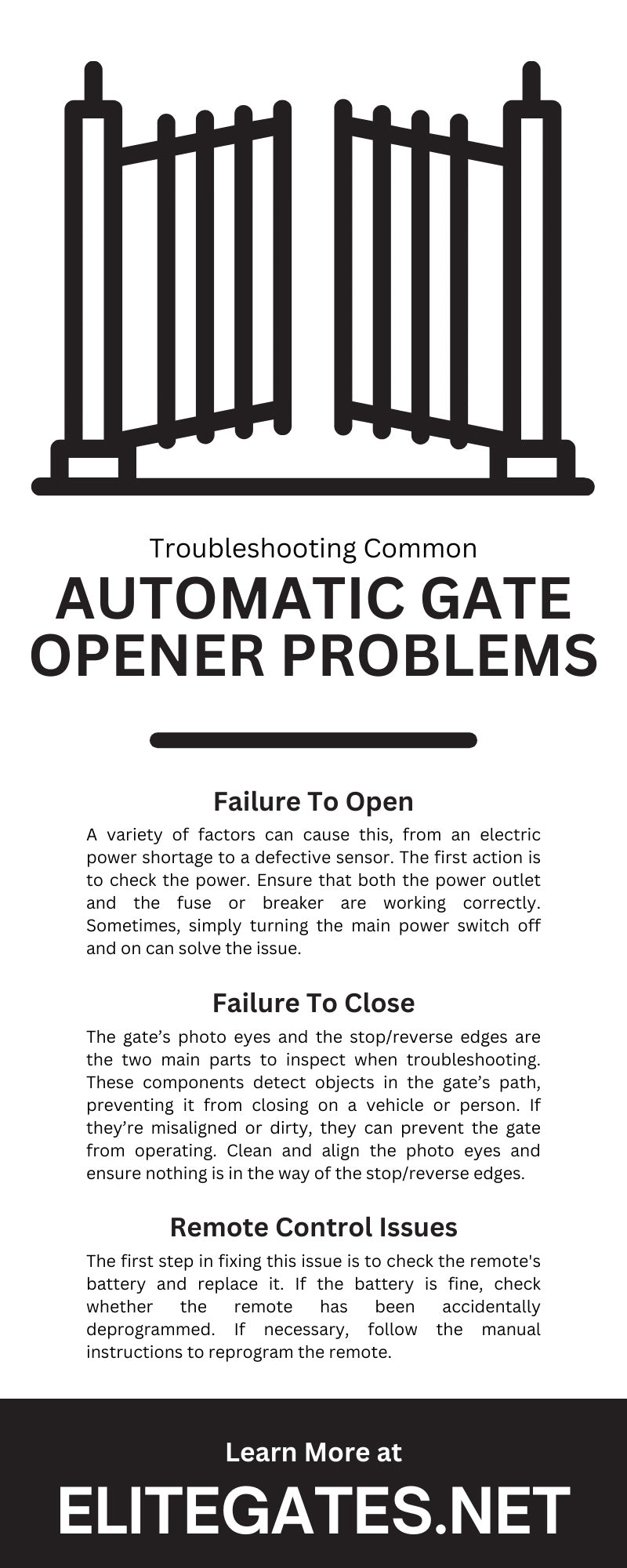 Troubleshooting Common Automatic Gate Opener Problems