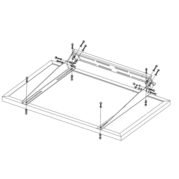 Kit de soporte de montaje Platinum SOL-MTK-125W para paneles solares