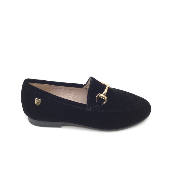 black velvet slip on shoes
