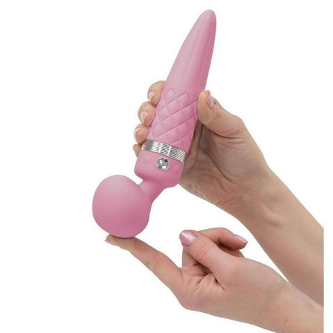 PILLOW TALK SULTRY DUAL G-SPOT AND WAND VIBRATOR | SWAN