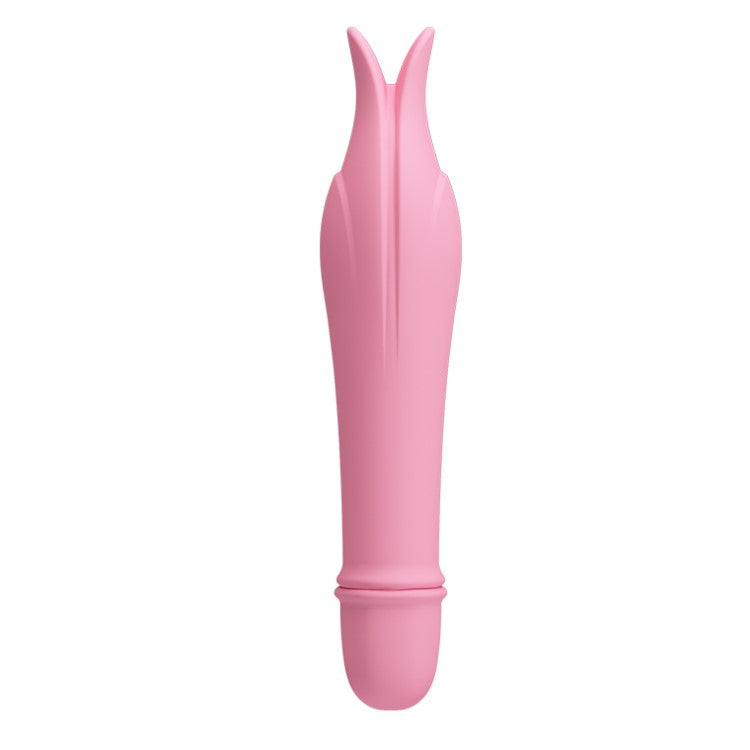 Full view of Edward Bullet Vibrator With Lips | Pretty Love - Pink 