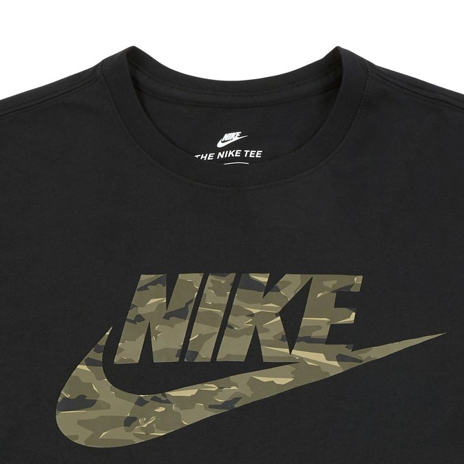 nike t shirt camo logo