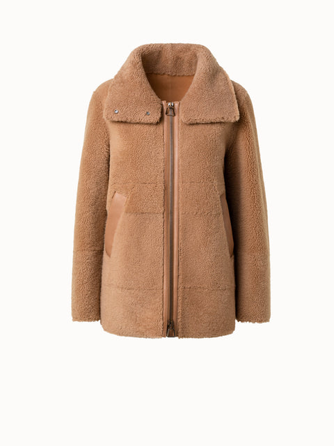 Reversible Shearling Sleeveless Wrap Coat - Ready-to-Wear 1AAKII