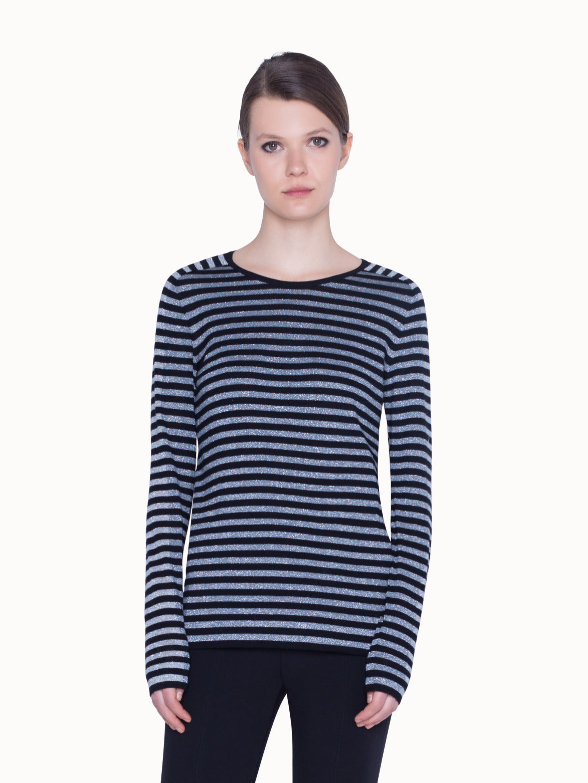 Signature Stripe Wool Knit Pullover