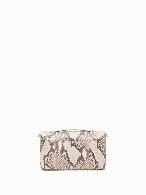 Anouk - City Bag in Python Nubuck Leather in Green by Akris