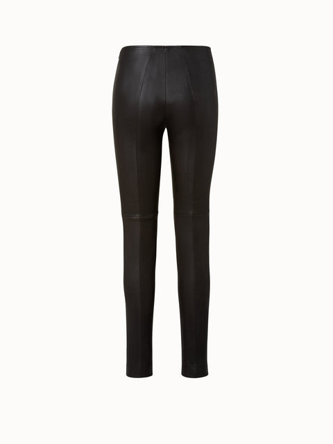 NEW FRAME Quilted Lamb Leather Pants in Black- Size 24 US 00 $1145