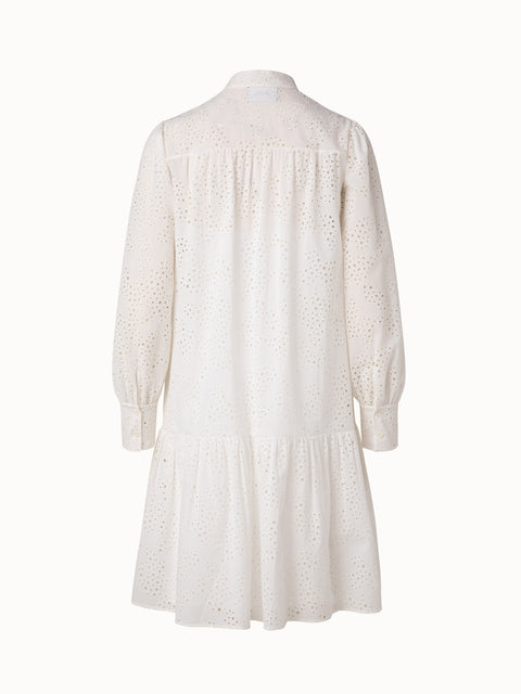 Tunic Dress with Eyelet Embroidery